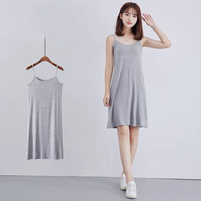 $0.99 • Buy Sexy Women Solid Strap Sleeveless Stretchy Package Hip Bodycon Mini Dress