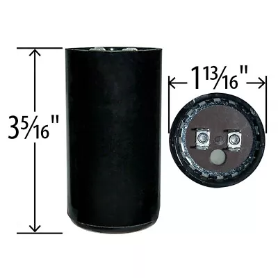 400-480 UF/MFD 165 VAC Start Capacitor Replaces NGM 61B4D160400NCNG 11994 • $15.40