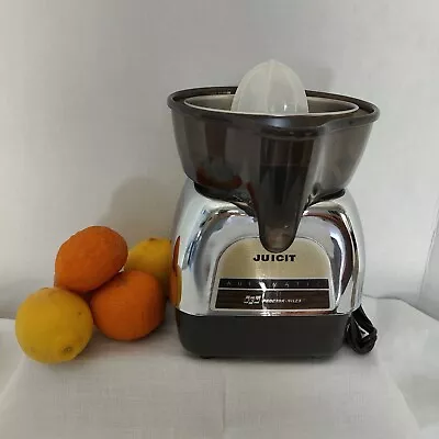 Vtg Juicit Automatic Juicer SCM Proctor Silex 85101. Chrome Model. Works! • $39.99