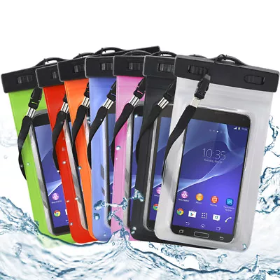 Universal Large Waterproof Underwater Phone Case Dry Bag Protective Beach Pouch  • £3.49