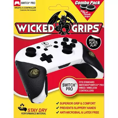 Wicked Grips Pro Controller Grip And Thumb Grip Combo For Switch Pro Controller • $22.95