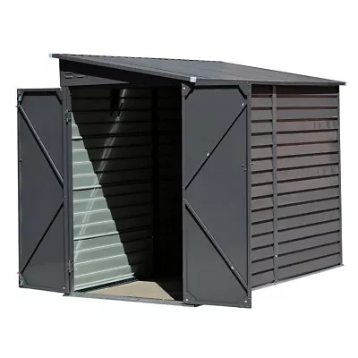 Garden Storage Shelter Bike Shed Log Store Bicycle Tent W/ Double Doors Housing • £315.95