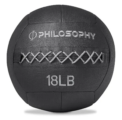 Wall Ball 18 LB - Soft Shell Weighted Medicine Ball With Non-Slip Grip | New • $39.90