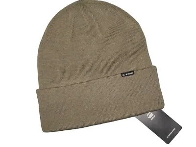 BNWT  G STAR RAW Effo Long Beanie Hat  Army Green • £19.29