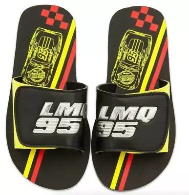 Disney Lightning McQueen Flip Flops Slides Sandals Boys 9/10  13/1 • $12.96