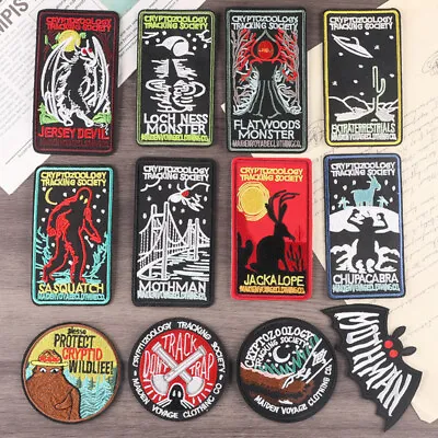 Embroidery Iron Patches Monster Cloth Appliques Badge Extraterrestrials Track-x$ • $0.93