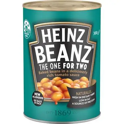 Heinz Baked Beans In Tomato Sauce Can 300g • $13