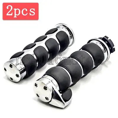 1  Chrome Handlebar Hand Grips For Suzuki M109R M50 M90 M95 C109R C50 C90 US • $39.98