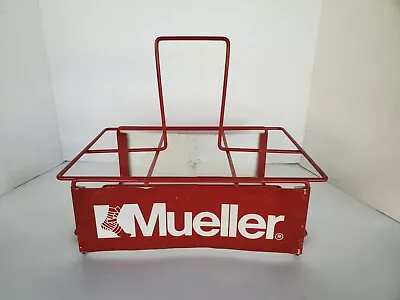 Mueller Sports Advertising Decor Wire Metal 6 Bottle Caddy Red  • $14.29