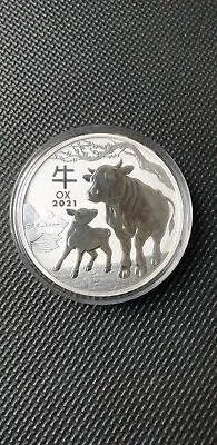 1Kg Silver Bullion Coin 999.9 Lunar Year Of OX 2021 Perth Mint • $2666