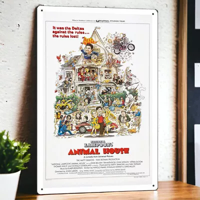 Animal House (1978) Metal Movie Poster Tin Sign Plaque Film 8 X12  • $6.99