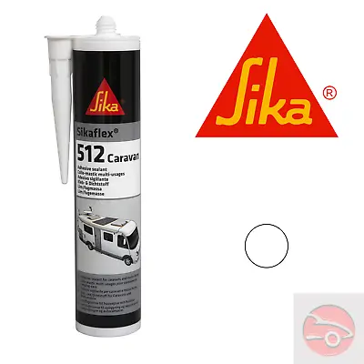 Sikaflex 512 - White - Adhesive Sealant - Caravan - Now Sika 522 - EXPIRY: 11/24 • £12.59