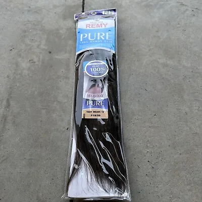 Milky Way PURE Human Hair Weave Extension Yaky_12 _#1B/30 • $29
