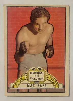 $25 • Buy 1951 Topps Ringside BOXING #11 MAX BAER Heavyweight (F)