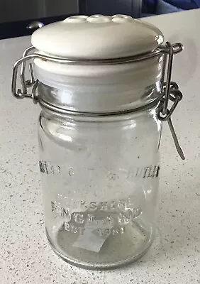 Clip Top Jam Jar With Cartwright & Butler Yorkshire England Embossed On Glass • £0.99