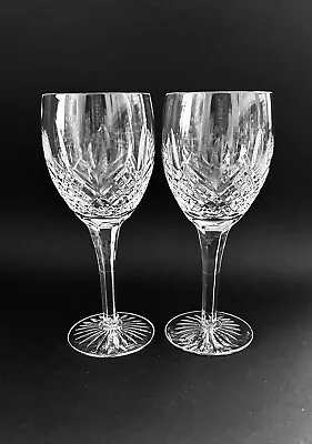 Edinburgh Crystal Montrose Pair Wine Glasses 6 7/8” • £30