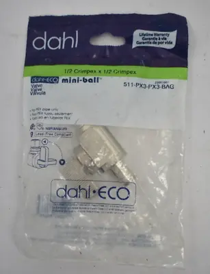 Dahl 1/2  Crimpex Mini Ball Valve Lead Free 511-PX3-PX3-BAG Genuine OEM Tool • $23.99