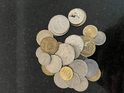 £3 • Buy COIN BAG OF FOREIGN COINS South America, Israel, Europe, Thailand