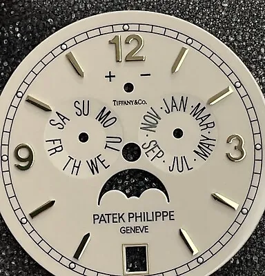 Patek Philippe Tiffany & Co Annual Calendar Moon Phase Watch Dial 5146G • $5500