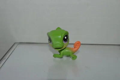 Littlest Pet Shop~#57~Chameleon Lizard~Green~Orange Tail~Purple Eyes~Series 1 • $11.99
