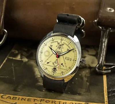 Masonic Watch Soviet Watch Men's Vintage Watch Watch Masonic Mechanical Watch • £115.15