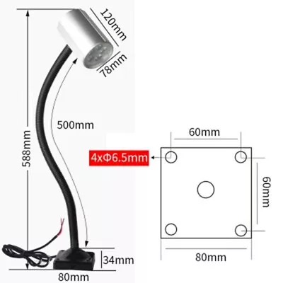 New LED Working Lights Lathe Milling Machine Hoses Metal CNC Machine Light 220V • $53.60