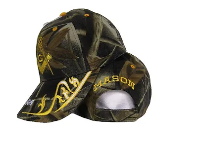 Masonic Embroidered Baseball Cap Hat Camo PREMIUM • $12.88