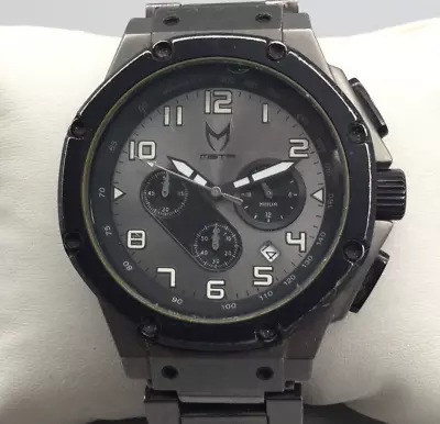 Meister Ambassador Watch Men Silver Tone Chronograph 100M Date Stainless 7.5  • $247.49