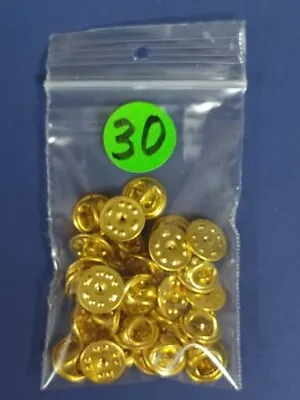 30 X Brass Military Butterfly Hat Pin Tie Tac Badge Backs Clutch Clutches-30 Pcs • $5.99