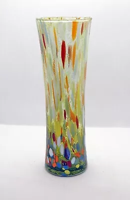 New Murano Millefiori Colorful Vase Italian Art Glass Casanova • $74.99