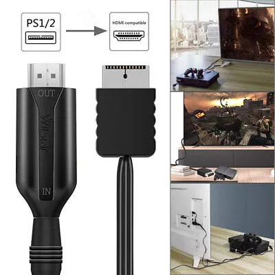For Sony PS1 PS2 To HDMI Adapter Cable Game Console Audio Video Converter Cable • $9.58