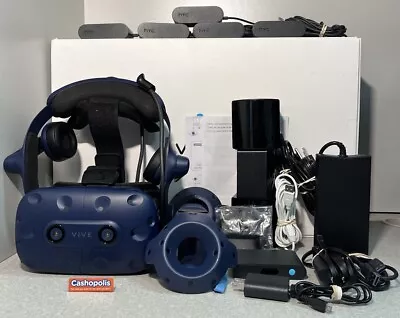 HTC VIVE Pro Headset VR Full Set Complete System Virtual Reality Kit CIB - Read • $508.33