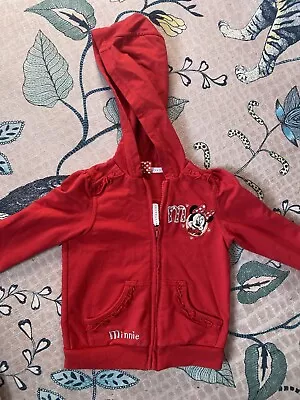 Disney Minnie Mouse Red Hooded Jacket Age 3-4 Years  • £4.99