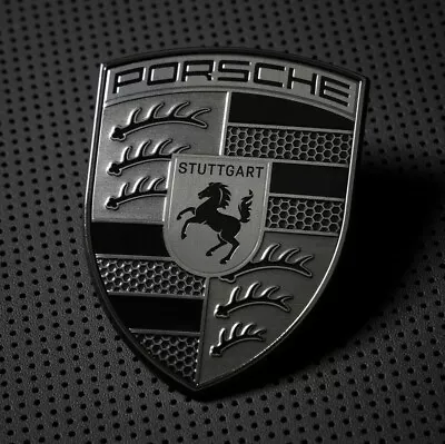 OEM Porsche 911 992 Macan Panamera Taycan Turbo  Turbonite  Hood Emblem Ornament • $299