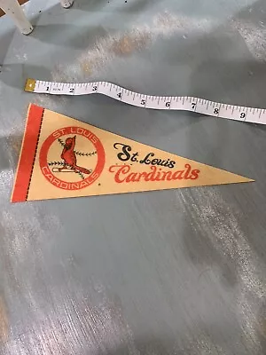 Vintage ST. LOUIS CARDINALS MLB MINI PENNANT 9” • $10