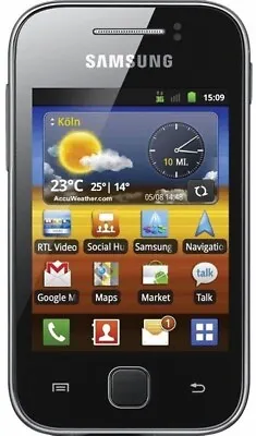 Samsung Galaxy Y Young GT-S5360 - Black Grey (Unlocked) Smartphone Mobile • £13.99