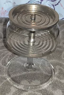 Vintage PYREX Flame Ware Glass 4-6 Cup Pump Stem And Filter Basket NICE • $40