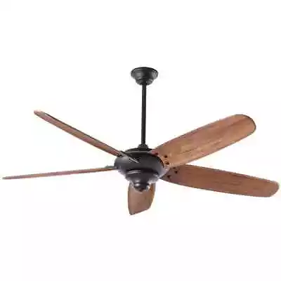 Home Decorators Altura 68 In. Matte Black Ceiling Fan W/ Downrod Remote Control • $191.95