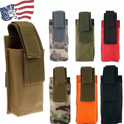 Tactical Molle Flashlight Holder Pouch Medical Pouch Bag Military Knife Holster • $4.98