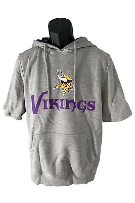 NFL Men's Short Sleeve Hooded Sweatshirt Vikings • $30.99