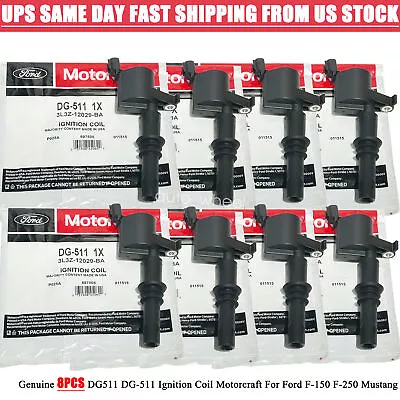 8pcs NEW GENUINE Motorcraft Ignition Coil DG-511 Fit 04-08 Ford F150 Expedition • $75.99