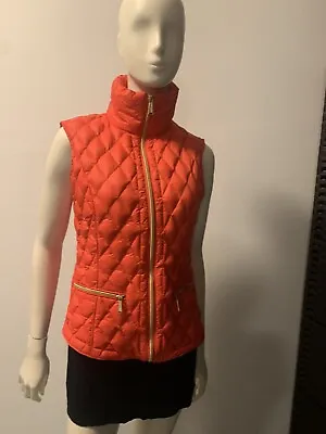 Michael Kors Orange Packable Down Vest Size Small • $20