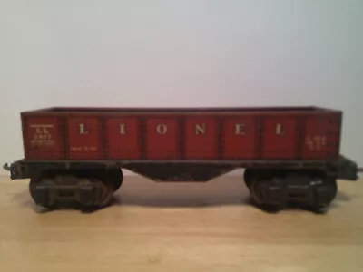 1939-41 Vintage Lionel #2677 O Gauge Red Gondola 7.5  Long Fair Condition • $14.99