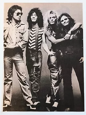 Van Halen~original 1982 Poster~vtg Creem Full Page Print Magazine Pinup Clipping • $15.99