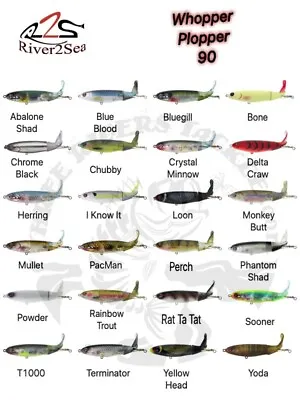 River2Sea Whopper Plopper 90 Topwater Prop Bait Lure - Choose Color • $12.99