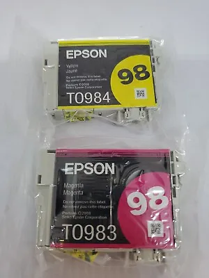 NIP Epson 98 Ink Cartridges Yellow And Magenta  • $15