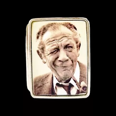 Vintage Sterling Silver Enamelled Pill Box;  Carry On  TV Film Actor Sid James • $202.95