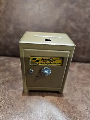 Vintage Miniature Coin Bank Safe • $20