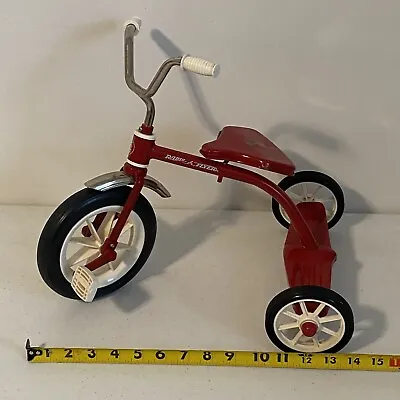 Vintage RADIO FLYER Mini Toy Metal Red Tricycle For Dolls And Stuffed Animals • $12.64