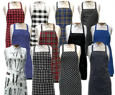 £3.29 • Buy Mens Women Chef Apron Kitchen BBQ Apron Cooking Catering Unisex Poly Cotton